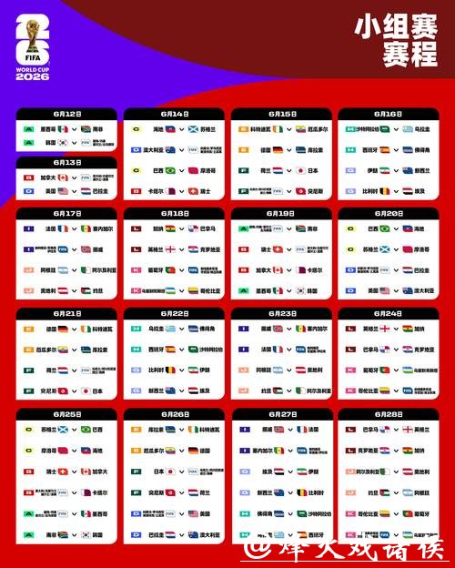 2026世界杯比赛时间完整安排指南 2026世界杯比赛时间完整安排指南